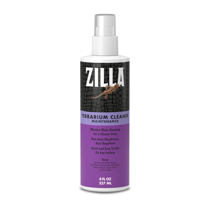 Zilla Terrarium Cleaner, For Glass, Acrylic, Hard Surfaces and More, Anti-Static Dust Control - Image 1